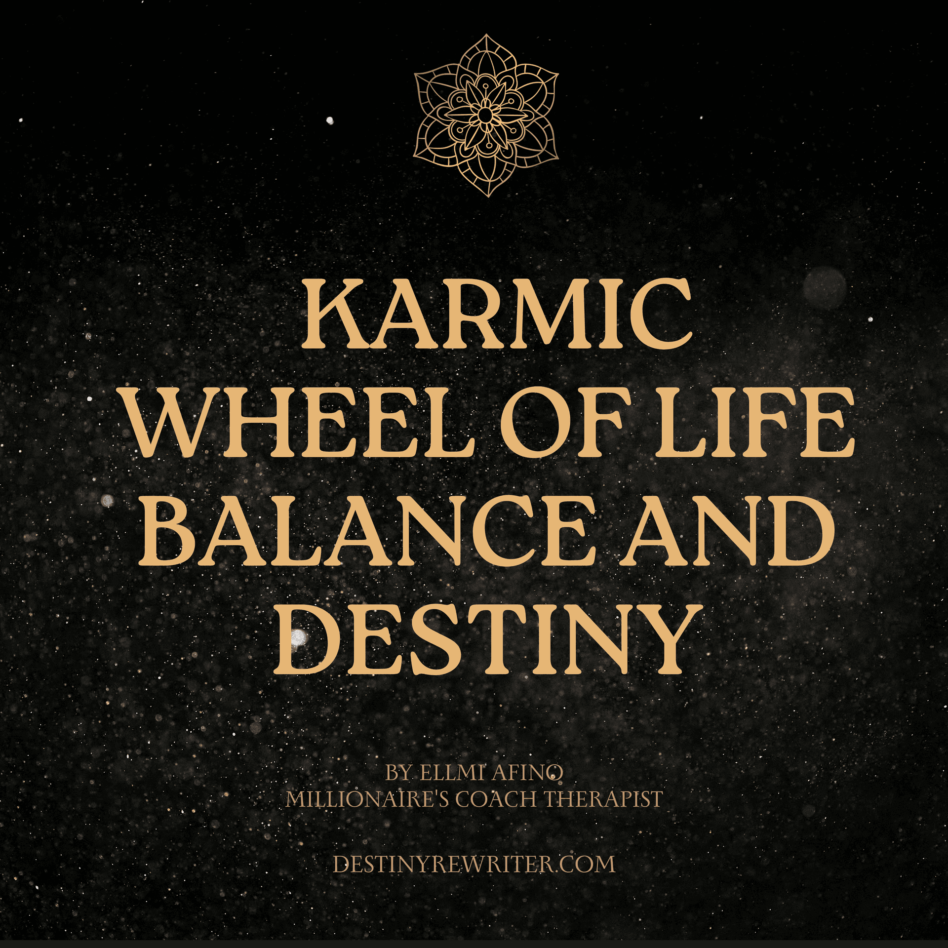 Karmic Wheel of Life Balance and Destiny"